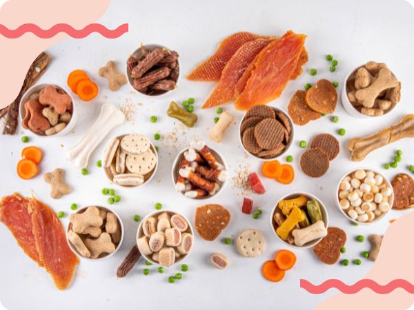 Pamlsky rôzne druhy